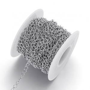 Tarnish Free Wholesale Handmade Simple Basic <strong>Jewelry</strong> Making <strong>Supplies</strong> Stainless Steel Gold Plated Bracelet Necklace Chain Roll - Product Image 5