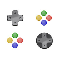 D-Pad Keycaps NS2 Color Button Set for Nintendo SWITCH 2 Left and Right Controller Colorful Button Caps