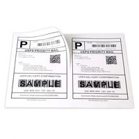 Feuille A4 210 mm x 297 mm 8,5''*11'' Étiquette d'adresse autocollante avec revêtement mat à gratter pour imprimantes jet d'encre/laser - Étiquettes d'expédition