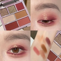 Palette de fards à paupières Eom Soft Texture 7 teintes, facile à estomper, scintillante, longue tenue, maquillage naturel pour les yeux, 5g, teint moyen