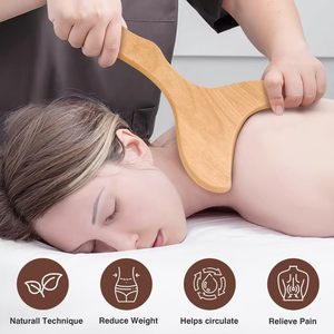 Großhandel Holz körper massage 6 <span class=keywords><strong>in</strong></span> 1 Kit mit Massage rolle und Rücken massage gerät - Product Image 5