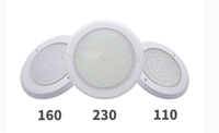 Lumière de piscine murale à double commande AC/DC12V IP68 étanche en PC 22mm remplie de résine LED dimmable 6W