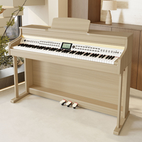 Piano numérique droit de haute qualité 88 touches Clavier externe à marteaux Table sonore 5704 3 pédales Polyphonie 256 notes Haut-parleur intégré