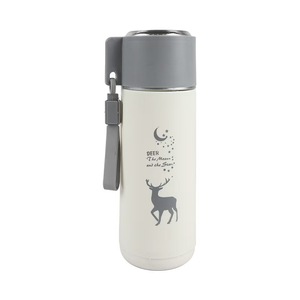Bottiglia di vetro cervo bottiglia di vetro portatile carino resistente al calore acqua fredda potabile con coperchio a vite regalo commerciale - Product Image 5