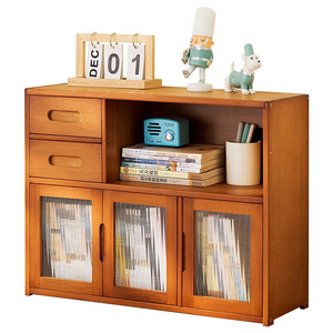 Office <b>desk</b>, bookcase, bookshelf, storage <b>cabinet</b>, living room grid countertop, multi-functional storage rack - Product Image 5