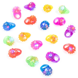 Anneaux lumineux LED en forme de porc-son, couleurs assorties, en vrac, Binky Jelly, pour fêtes, bars, Halloween, remise de diplômes, rentrée scolaire - Product Image 6