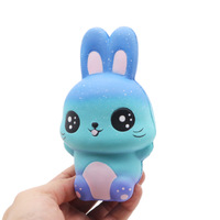 Usine En Gros Couleurs Squishy Jouets Ciel Étoilé Lapin Lente Rising PU Mousse Anti Stress Squeeze Jouets