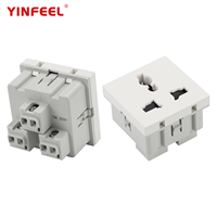 Prise de courant universelle encastrable 10A 250V à fixation rapide pour armoire, bureau, station de charge, hôtel, mur