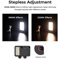 Dimmable 3200K-5600K Vlog Portable Poche Photographie Photo Éclairage Panneau 2200mAh Batterie Rechargeable LED Caméra Vidéo Lumière