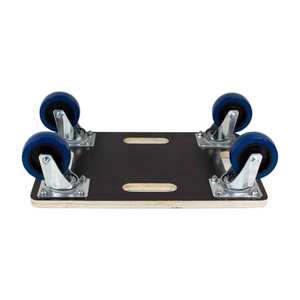 Plateforme roulante de transport de meubles, rouleaux 60*40 cm, charge 200 kg, <span class=keywords><strong>planche</strong></span> <span class=keywords><strong>à</strong></span> <span class=keywords><strong>roulettes</strong></span> avec freins, chariot de plateforme - Product Image 3