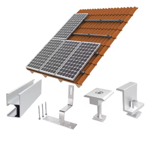 Crochet de <span class=keywords><strong>fixation</strong></span> universel réglable pour panneaux solaires sur toit - Support pour panneaux solaires - Installation facile - Product Image 1