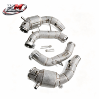 Tuyau d'échappement avant catalysé KM SS304 pour Mercedes AMG GT63 C192 4.0T V8 AWD 2024+ – Conception OPF à haut débit avec isolation thermique