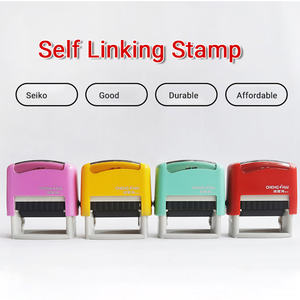 Kit de tampons en caoutchouc personnalisés, à encre unique, nom d'affaires, DIY - Product Image 5