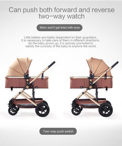 Poussette 3 en 1 bon marché pour bébé landau avec berceau réversible pour nouveau-nés - Product Image 6