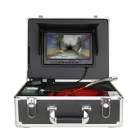 Offre Spéciale 9 "moniteur 1080P caméra vidéo d'inspection de tuyau d'égout IP68 Endoscope industriel de canalisation de vidange avec 12 lumières LED PCS