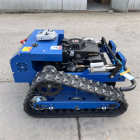 Mesin Pemotong Rumput Mini Robot Crawler Remote Control Laris Manis
