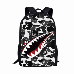 <span class=keywords><strong>Sac</strong></span> à dos FZSCB16-4 à motif de requin, imprimé requin <span class=keywords><strong>personnalisé</strong></span>, léger, en nylon et polyester, imperméable, <span class=keywords><strong>sac</strong></span> d'école - Product Image 3