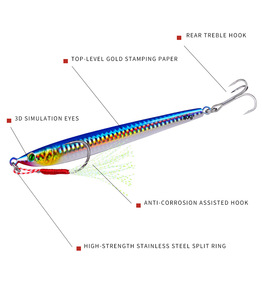 Esca Metallica per Pesca alla Trota 7-60g, 5 Colori, con Stampa e Luminosità per Fiumi, Laghi e Torrenti - Product Image 6