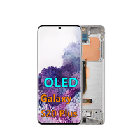 Pantalla AMOLED para Samsung S20 Plus, LCD de 6.7" G985F con Marco, Ensamblaje de Pantalla Táctil Digitalizadora para Teléfono Móvil