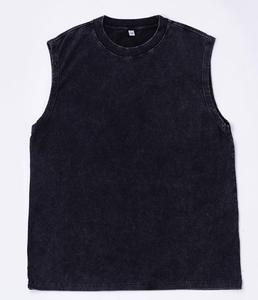 Débardeur Vintage Lavé pour Homme – T-shirt Sans Manches Décontracté et Ample, Style Urbain Tendance de Marque - Product Image 4