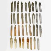 Lot de 175 Lames de Clés Vierge Non Taillées Rabattables KD, 35 Types Métal, pour Télécommandes Auto DIY KD VVDI Xhorse Véhicules