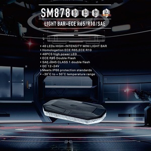 Mini Barra <span class=keywords><strong>de</strong></span> <span class=keywords><strong>Luces</strong></span> <span class=keywords><strong>con</strong></span> Certificación ECE R65 |   Luz <span class=keywords><strong>de</strong></span> Advertencia <span class=keywords><strong>de</strong></span> Emergencia Ámbar <span class=keywords><strong>de</strong></span> 48 LED <span class=keywords><strong>con</strong></span> Modos <span class=keywords><strong>de</strong></span> Destello y Rotación para la Seguridad del Vehículo - Product Image 2