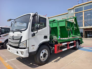 Foton Aumark 4x2 168HP 8cbm 8m3 Skip Loader Garbage Truck Hydraulic <b>Swing</b> Arm Waste Collection Truck with Removable Skip <b>Bin</b> - Product Image 6