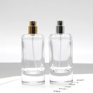 Wholesale 55ml Thick-Bottomed Glass Perfume Refill <b>Spray</b> Bottles Snap-On Crystal White Cosmetic Empty Bottles - Product Image 3