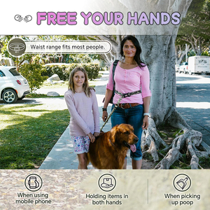 UMIONE Guinzaglio per Cani di Lusso Personalizzato con Motivo Floreale, Manico Riflettente in Nylon, Elastico Regolabile per Passeggiate a Mani Libere - Product Image 4