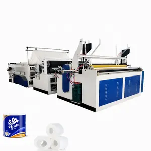 Fuyuan single roll toilet paper making machine complete set toilet tissue paper packing machine