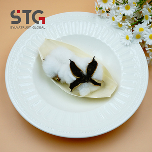 Plateau et <span class=keywords><strong>bateau</strong></span> à sushi écologiques de 5 pouces, personnalisables OEM, en bois de peuplier, pour hôtels et réceptions de mariage, certifiés BSCI (audit usine) - Product Image 1