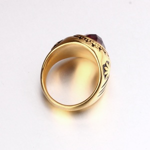 Anillo de Dedo con Diseño de Cuervo, Crucifijo, Cristianismo, Joyería India, Vampiro, Corona de Rubí, Ojo Turco para Hombre - Product Image 6