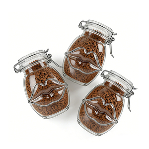 Contenitore <span class=keywords><strong>per</strong></span> Caffè in Grani con Coperchio Ermetico <span class=keywords><strong>per</strong></span> Mantenere il Cibo Fresco, Barattolo in Vetro Trasparente da 390ml - Product Image 5