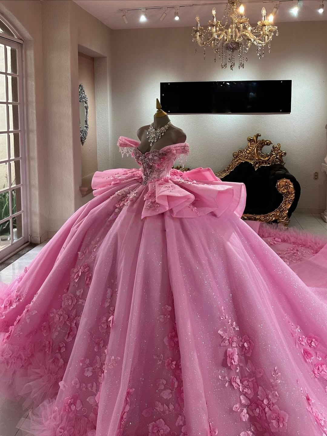 Shop Online Quinceanera Dresses Gold Pink Luxury Crystal Bonding |  Alibaba.com