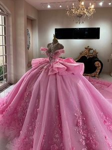 Vestidos Para Las Damas De 15 Aos Pink Rose Gold Off Shoulder Quinceanera  Dress Customsized Off