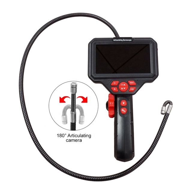 5 Inch IPS Screen 6mm Dual Lens IP67 Waterproof Camera,CE Cert.Handheld Industrial Light Source Borescope