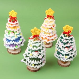 Seven-layer Snowflake Crocheted Acrylic Christmas Tree Ornaments <b>Small</b> <b>Bells</b> Foldable Christmas Decorations Creative Holiday - Product Image 3