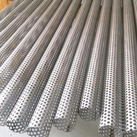 1 1.25 1.5 1.75 2 2.25 2.5 3 pouces 22 jauge 304 316 316L tube de déflecteur perforé en acier inoxydable pour silencieux d'échappement silencieux