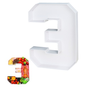 ถาดใส่ผลไม้ ขนมหวาน ช็อกโกแลต ขนาด 14 นิ้ว กล่องกระดาษรูปทรงตัวเลขสำหรับใส่ของ - Product Image 5