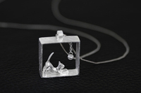 Collier en argent 925 motif chat, nouvelle collection, chaîne vintage pour femme, idéal pour mariage et fiançailles