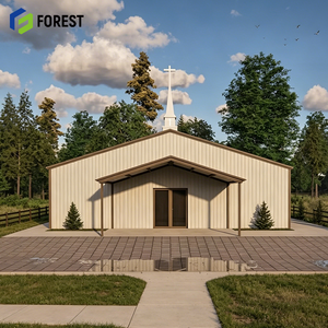 Heavy Duty Steel Structure Warehouse Worship Center Metal Frame Building Construction Factory OEM ODM Contractor - Product Image 1