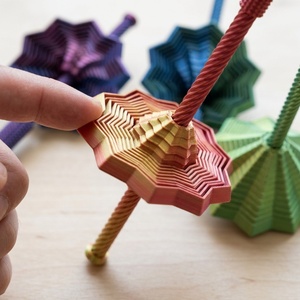 Torre de rábano mágica impresa en 3D con asa, paraguas espiral de geometría estereoscópica para aliviar el estrés - Product Image 2