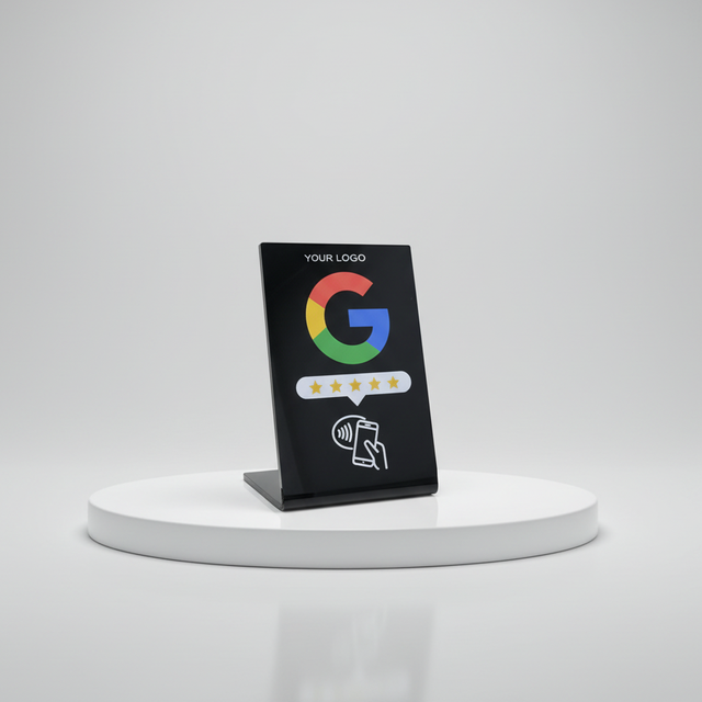 Custom NFC Stand for Google Review Display Qr Code Restaurant Menu Social Media