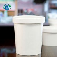 Vente en gros de tasses à crème glacée en papier de taille moyenne de qualité supérieure avec couvercles OZ Contenants pour desserts glacés Soupe d'aliments froids et chauds