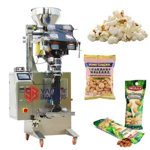 Máquina de embalagem automática de almonds de pistacho, 100g 200g, máquina vertical de enchimento e embalagem de porcas de arroz