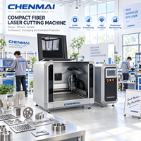 Équipement de découpe laser à fibre Shandong Chenmai 4040 1500W, découpeuse CNC de métal de bureau 400*400mm