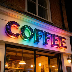 Letras Iluminadas LED para Exteriores, Personalizadas de Fábrica, Letras 3D con Retroiluminación de Cielo Estrellado, Adecuadas para Locales Comerciales - Product Image 2