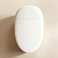 En gros WC intelligent électrique avec bidet intégré, télécommande, siège chauffant, équipement sanitaire de salle de bain OEM, S-trap/P-trap