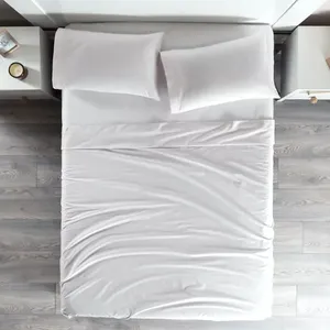 Set di Lenzuola Cabos King Size Vialifresh, 200 Fili, 100% Cotone Tinto in Massa, Ipoallergenico, Biancheria da Letto - Product Image 3