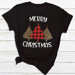 <span class=keywords><strong>Maglietta</strong></span> Casual <span class=keywords><strong>natalizia</strong></span> con stampa a girocollo stampata a girocollo tessuto digitale nuovo anno natale t-shirt - Product Image 3